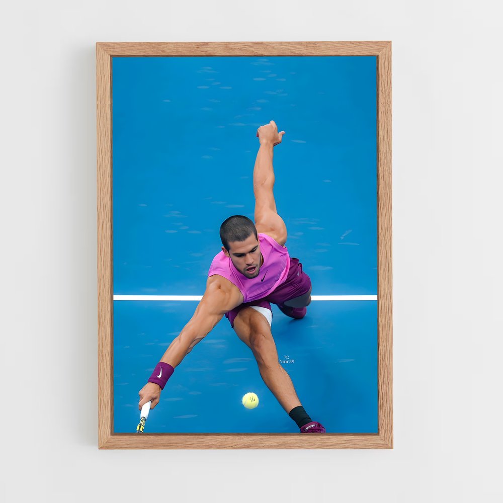 Poster Carlos alcaraz motive – affiche Tennis (vue 4)